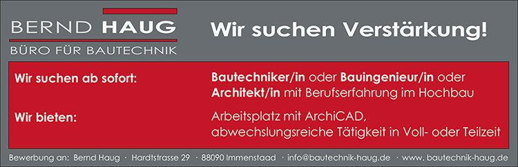 Stellenanzeige